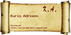 Kuris Adrienn névjegykártya